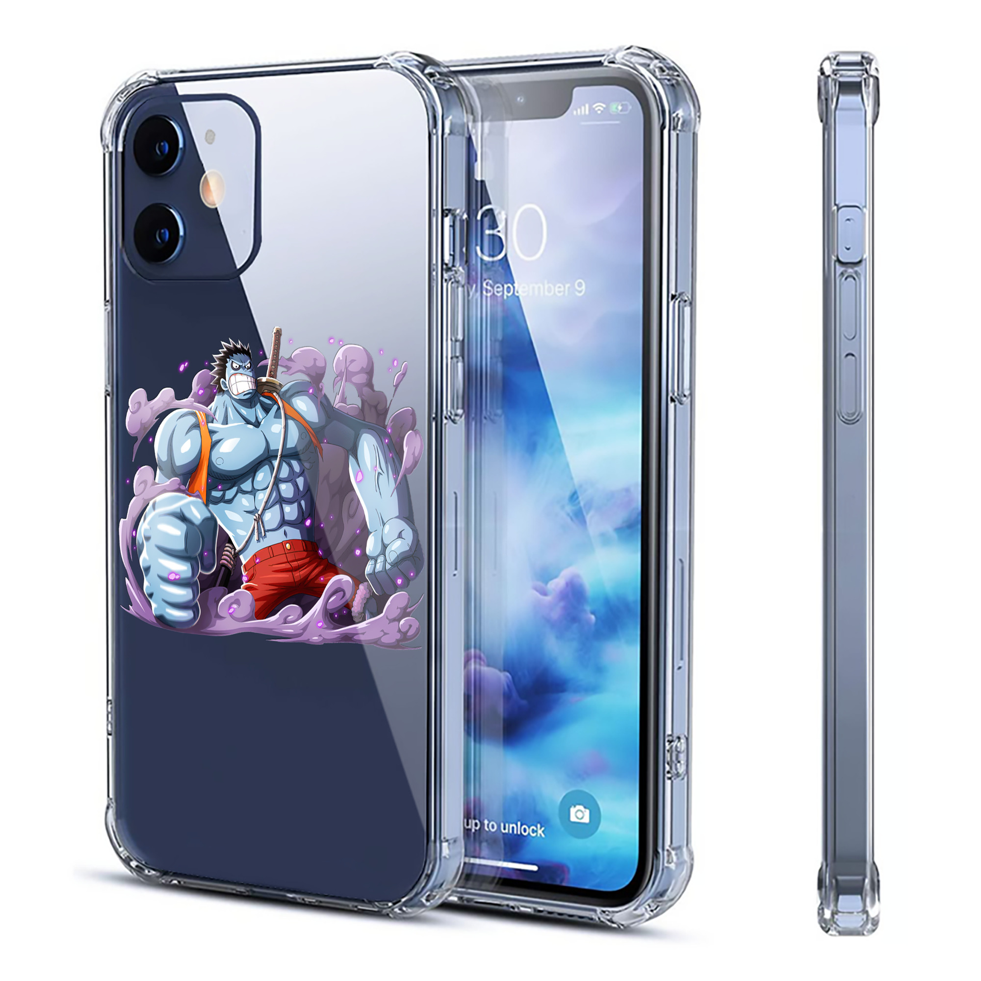 （画像用） ワンピース モンキー・D・ルフィ ONE PIECE Monkey D. Luffy 【iPhone 12シリーズ対応】透明スマホケース（クリアソフトケース）